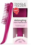 Tangle Teezer Ultimate Detangler Brush, Eliminates Knots & Reduces Breakage, Travel-Size Mini Hair Brush for Straight to Wavy Hair Types, Electric Raspberry