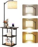 PESRAE Floor Lamp with Table, End T