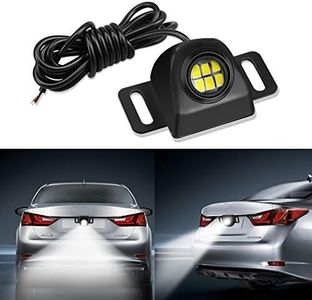 LEADTOPS Auxiliary Back Up Parking Reverse Light LED Bulb, Mini Universal Anti-collision Night Performance LED Tail Light Camera Illumination 6000K White for Car Automotive