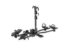 Swagman E-Spec Pro Hitch Mount eBike Rack – RV Approved Carrier for 2 eBikes, 80 lbs per Bike, Locking Tilt & Fold Design, Platform Style Carrier, Secure Ratchet Hooks, Anti-Wobble, 2" Receiver