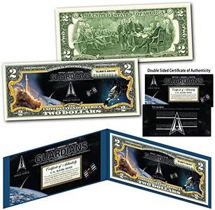 United States Space Force Guardians 6th Military Branch USSF Uncirculated Two Dollar Bill Special Edition Collectible Display Holder and Certificate