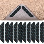 LICQIC Pack Of 10 Rug Grips, Anti-Slip and Reusable Rug Grippers for Laminate Floor, Washable Carpet Stickers for Rugs, for All Kinds Of Rugs