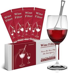 WEESIGEI Wine Wand Sulfite Purifier: Wine Filters Remover Histamines Sulfite - Relieve Headaches Prevent Wine Allergy（pack of 4）