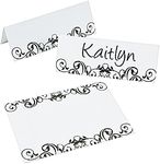 Black & White Place Cards - Bridal Shower & Bridal Shower Favors