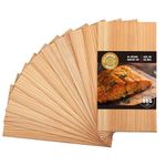 Langxinese 12 PK, Cedar Planks for Grilling Salmon,11"x 5.5" Better Smoking, Add Best Smoky Flavor to Salmon, Veggies, Restaurant Quantity