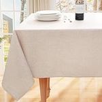 smiry Rectangle Faux Linen Table Cl