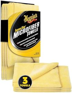 Meguiar's X2020EU Supreme Shine Microfibre Car Cleaning Towels (3 Pack), Yellow