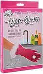 Diabolical Gifts DP0985 Pink and Pearly Glam Washing Up Gloves - One Size - Mothers Day Gifts for Mum, Womens Birthday Gifts, Pink Rubber Gloves, Funny Valentines Gifts for Her, Novelty Cleaning Gifts