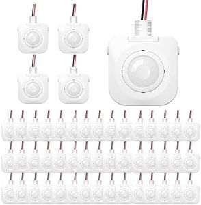 EverElectrix 50 Pack Ceiling Occupancy Motion Sensor, Passive Infrared Technology, High Bay Fixture Mount 360 Degree, Hard-Wired, 120-277 VAC, Commercial/Industrial Grade