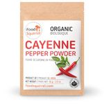 Organic Cayenne Pepper Powder 2oz (56g) - High in Capsaicin & Flavonoids, Raw from India, Robust Flavor Moderate Heat (32,000 SHU Heat) for Meat Rubs & Grilling