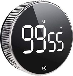 Digital Kitchen Timer, Large LED Magnetic Countdown timers with Constant Bright Function for Classroom, 3 Level Volume Silent Egg Timer for Kids Elderly