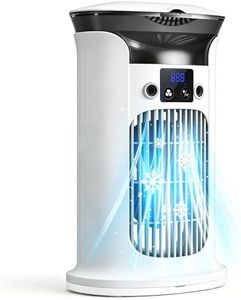 Mobile Klimaanlage Mini Klimagerät, Luftkühler Kleine Klimaanlage Mobil für Zimmer, Air Conditioner Portable, Mobile Klimagerät ohne Abluftschlauch Leise (Weiß)