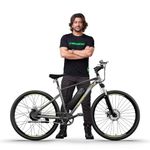 EMotorad X1 Electric Cycle for Men & Women | 36V 7.65Ah Battery Cycle | Up to 35KM Range, 25 km/h Speed | 27.5” Electric Bicycle with Front Suspension (Phantom Grey)
