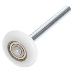 VILLCASE Nylon Garage Door Roller, Quiet Garage Door Rollers Nylon Door Wheels Replacement Garage Roller Replacement Bearing Wheel White Roller, 2in Ball Bearing 4in Stem