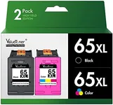 Valuetoner Remanufactured Ink Cartridges Replacement for HP 65XL Ink Cartridge Combo Pack 65 XL for Envy 5055 5052 5058 DeskJet 3755 2655 3720 3722 3723 3752 3758 2652 2624(1 Black, 1 Color)