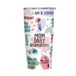 Waldeal Funny Mom Daisy Tumbler Thermal Insulated Travel Coffee Mug Cup Birthday Father Day Daddy Gifts 20 OZ