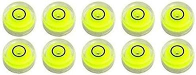 10 Pack Bubble Spirit Level Degree Mark, 10x6mm Circular Bullseye Level Measuring Instruments Spirit Level, Use for Tripod, Phonograph, Turntable (10x6mm)