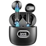 Wireless Earbuds, Bluetooth 5.3 Headphones Mini Wireless Headphones In Ear with ENC Noise Cancelling Mic, 42H Bluetooth Earbuds with HiFi Stereo Bluetooth Earphones Sport IP7 Waterproof, LED Display