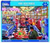 White Mountain Puzzles - Juke Box Diner - 500 Piece Jigsaw Puzzle for Adults & Kids - Fun Family Activity - 24"x30"