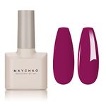 MAYCHAO 15ML Gel Nail Polish 1Pc Viva Magenta Gel Polish 2023 Popular Color Soak Off UV LED Natural Nail Polish Nail Art Starter Manicure Salon DIY at Home, 0.5 OZ