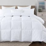 SUFUEE Super King Size Duvet, 4.5 Tog Luxurious Wool Duvet, Fresh Ideas Washable Australian Wool Filled Quilt, 230T Soft Fabric Shell (Super king size: 260x220cm)