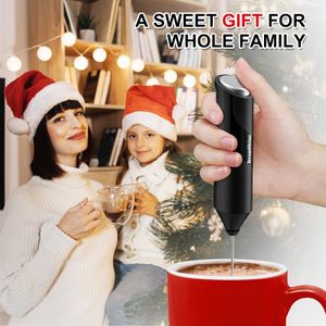 Bonsenkitchen Handheld Milk Frother – Stainless Steel Whisk