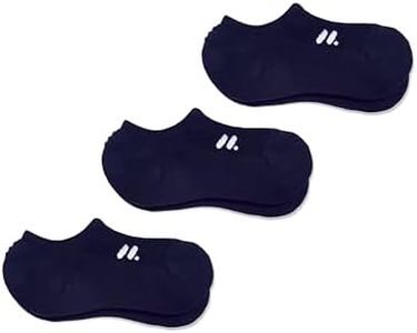 doublesoul Men & Women 3 Pack No Show Socks, Ultralow Socks, Organic Cotton
