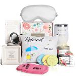 UAREHIBY 2024 Happy Retirement Gift for Woman,12 Pcs Retirement Gifts for Women Friends,Boss,Teachers,Nurses,Mom,Grandma,Retirees with Wine Tumbler,Socks,Cosmetic Bag,Retired Going Away