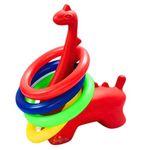 RUDRAMS Ring Game for Kids || Activity Ring Toys for Kids || Indoor Games & Outdoor Games || Strong & Durable Indoor Sports || Ring Toss Target Kids Games (Dino, Red)