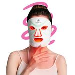 The Plush Co. Led Light Therapy Silicone Face Mask With Infrared Lights | Fda Approved | Fades Wrinkles, Removes Fine Lines, Pigmentation & Dark Spots | Clinically Tested | 12 Months Warranty