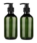 300ml 10oz Empty Plastic Pump Bottles, Yebeauty Pump Bottle 2 Pack Pump Lotion Dispenser Empty Bottle with Pump Multipurpose for Emulsion Shampoo or Body Wash Bottle,Green