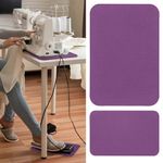 Udefineit 2 Sizes Sewing Machine Muffling Mat & Foot Pedal Mat, Reduce Vibrations Noise & Anti Bounce, Non Slip Serger Sewing Machine Mat for Quilting Embroidery, 20x14in / 14x9in Sewing Machine Pads