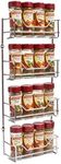 Spice Rack Holder 4 Tier Chrome Suit 16 Masterfood Bottles