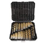 Yaegoo Titanium Twist Drill Bit Set - 230 Pcs High Speed Steel with Storage Case for Steel, Wood, Plastic, Metal, Copper, Aluminum Alloy, from 3/64 Inch to 1/2 Inch