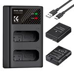 K&F Concept EN-EL14 EN-EL14a Battery and Charger for Nikon D3500 D5600 D3200 D3300 D3400 D5500 Coolpix P7800 P7700 P7200 P7100 P7000