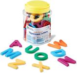 Learning Resources Jumbo Magnetic Uppercase Letters, ABCs, Early Letter Recognition, 40-Pieces, Large Magnetic Letters, Assorted Colors, Ages 3+