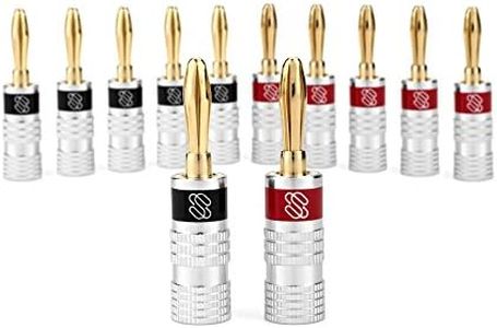 Sewell Direct SW-29751-6 Silverback Banana Plugs(6 pairs/12 pieces)