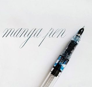 Inkursive 4 Plumas Estilográficas Manga con Pluma Semiflexible Maru (Mapeo) Demostrator Gran Capacidad Pluma Dip Pluma Alternativa