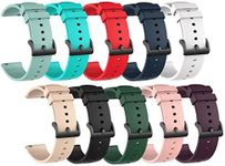 TenCloud 6-Pack Bands intended for FirYawee Smart Watch, Wristbands Strap Quick Release Waterproof Soft Silicone Replacement Band intended for FirYawee Smartwatch