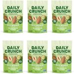 Daily Crunch Sprouted Almonds and Dehydrated nuts for a Unique Crunch, Keto Friendly, Non-GMO Zero Seed Oils, Gluten Free, 4oz (6 Pack, Dill Pickle)
