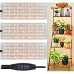 LBW Plant Grow Light, Full Spectrum Grow Light for Indoor Plants, LEDs Growing Lamp with Auto On/Off Timer 4/8/12H, 4 Lighting Modes, 10 Dimmable Levels, Suitable for Plant Growth, 3 Pack