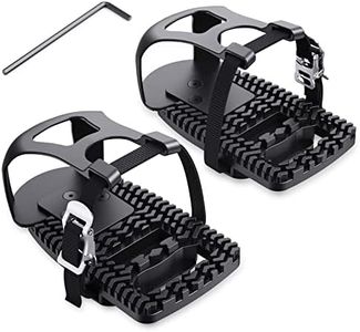 Toe Cages Compatible with The Peloton Bike, Kelecuia Toe Cage Pedals Adapters for Regular Shoes, Pedals Shoe Cage, Convert Look Delta Pedal to Toe Clip Straps, Ride with Sneakers