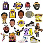 EGEKTBH Shoe Charms, Cartoon Comic Shoe Charms Decorations for Bracelets Wristbands Accessories Daily Decoration, Party Gifts for Birthday, Theme Parties for Men Women Boys Girls (Basketball)