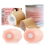 Klmfatsig boob tape boobtape -Boob Tape Kit， Suitable for large breasts, Flesh Color, 7 pieces