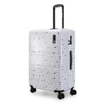 Nasher Miles Venice Hardshell-Sided Polycarbonate Check-in Luggage Terrazzo Printed 28 Inch |75Cm Inline Trolley Bag, Small, Multicolor