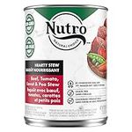 NUTRO Hearty Stew Adult Wet Dog Food Chunky Beef, Tomato, Carrot & Pea Stew, 355g Can (Pack of 12)