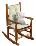 BabyDoll Bedding Heavenly Soft Child Rocking Chair Cushion Pad Set, Sage