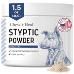 Styptic Powder for Dogs, Cats, and Other Animals - 1.5 oz - Quick Stop Bleeding Powder for Clipping Nails, and Other Minor Cuts - Blood Stop Powder