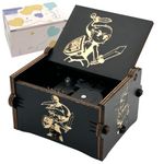 The Legend of Zelda-Storms from Ocarina of Time Music Box, Vintage Engraved Wood Mechanism Wind Up Musical Gifts for Birthday Wedding Valentine's Day