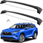 Wonderdriver Roof Rack Cross Bars 260lb Compatible with Toyota Highlander 2020 2021 2022 2023 2024 XLE Limited Platinum Hybrid Aluminum Crossbars Rooftop Luggage Carrier (Not for Grand Highlander)